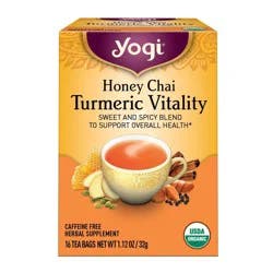 Yogi Tea - Honey Chai Turmeric Vitality Tea - 16ct