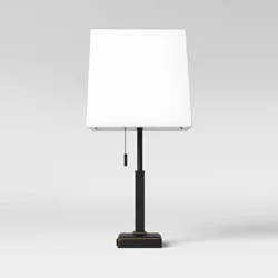 Square Stick with Outlet Table Lamps Bronze - Threshold