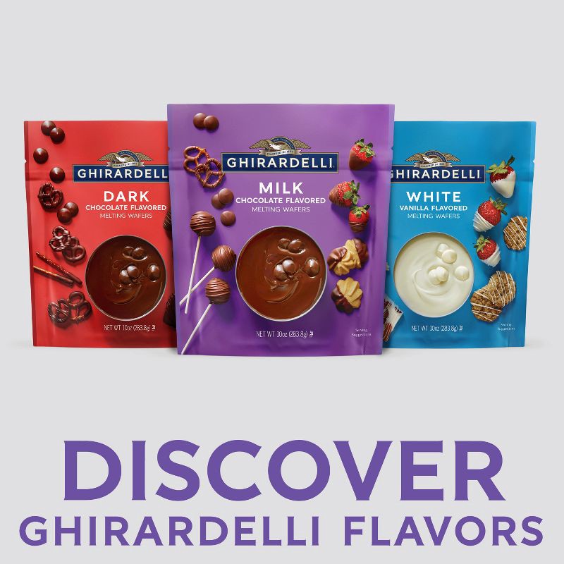 slide 3 of 6, GHIRARDELLI Milk Chocolate Flavored Melting Wafers - 10oz, 10 oz