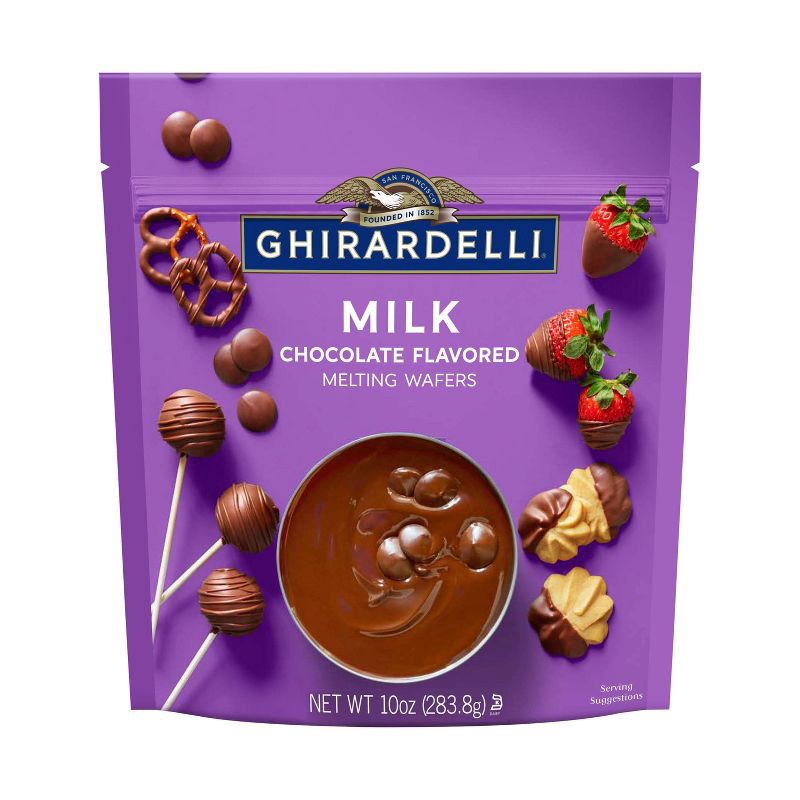 slide 1 of 6, GHIRARDELLI Milk Chocolate Flavored Melting Wafers - 10oz, 10 oz