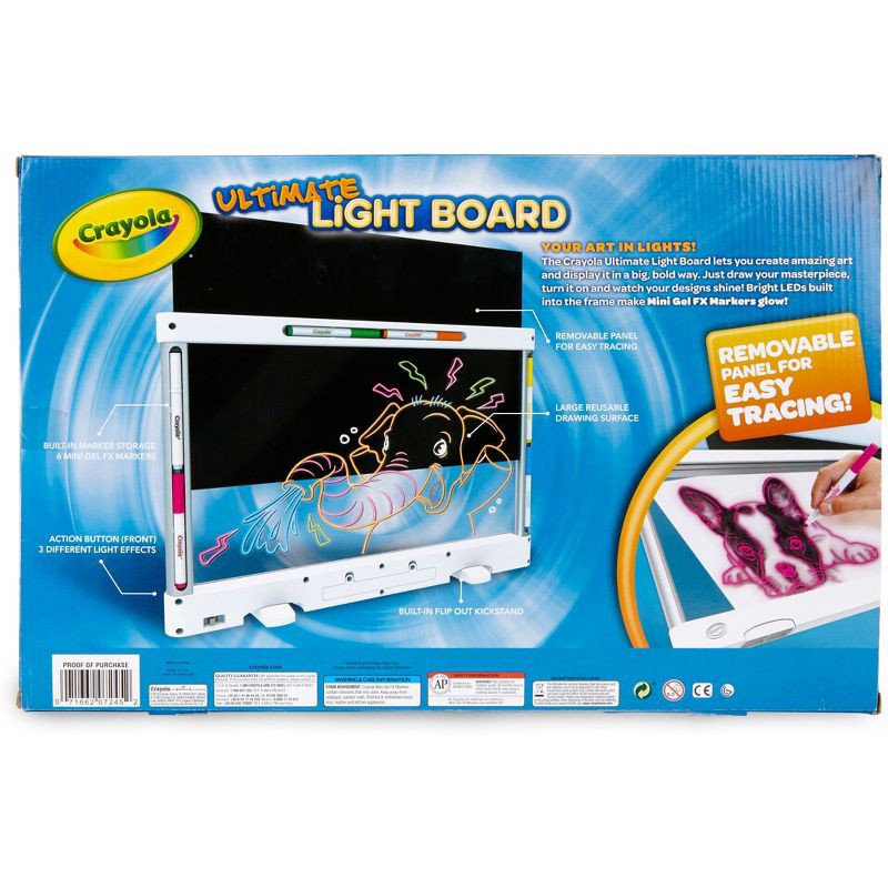 slide 7 of 7, Crayola 11.5" x 18" Ultimate Light Board, 1 ct