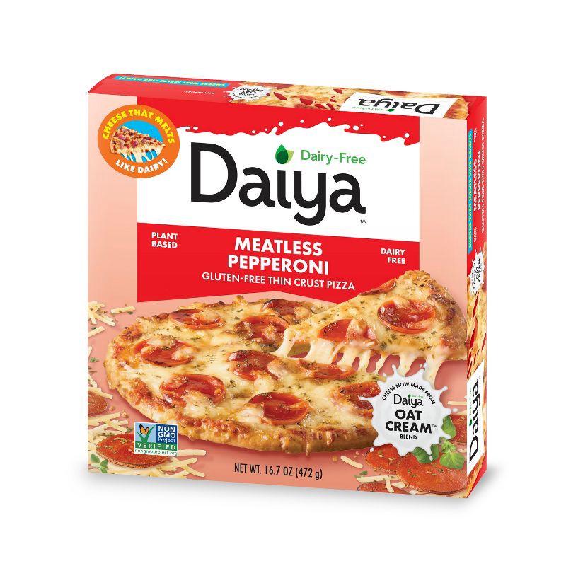 slide 2 of 6, Daiya Dairy-Free Meatless Pepperoni Frozen Pizza - 16.7oz, 16.7 oz