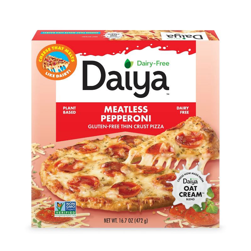 slide 1 of 6, Daiya Dairy-Free Meatless Pepperoni Frozen Pizza - 16.7oz, 16.7 oz