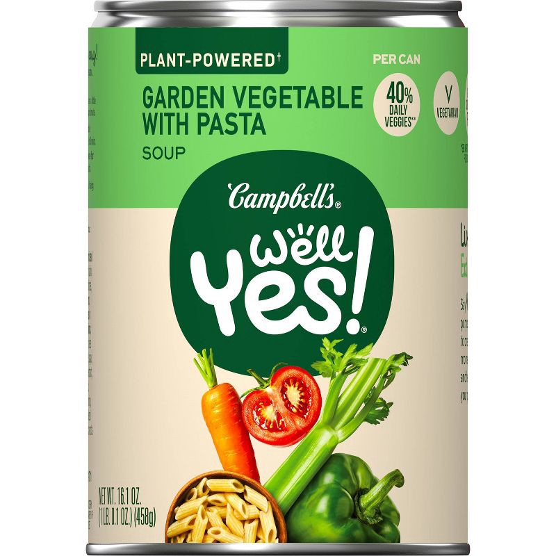 slide 9 of 10, Campbell's Well Yes! Garden Vegetable Noodle Soup - 16.1oz, 16.1 oz