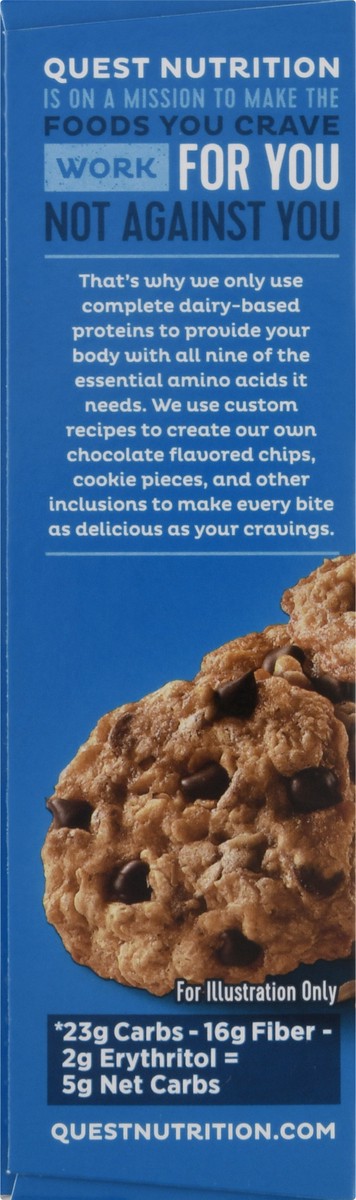 slide 9 of 9, Quest Protein Bar, Oatmeal Chocolate Chip Flavor, 4 ct