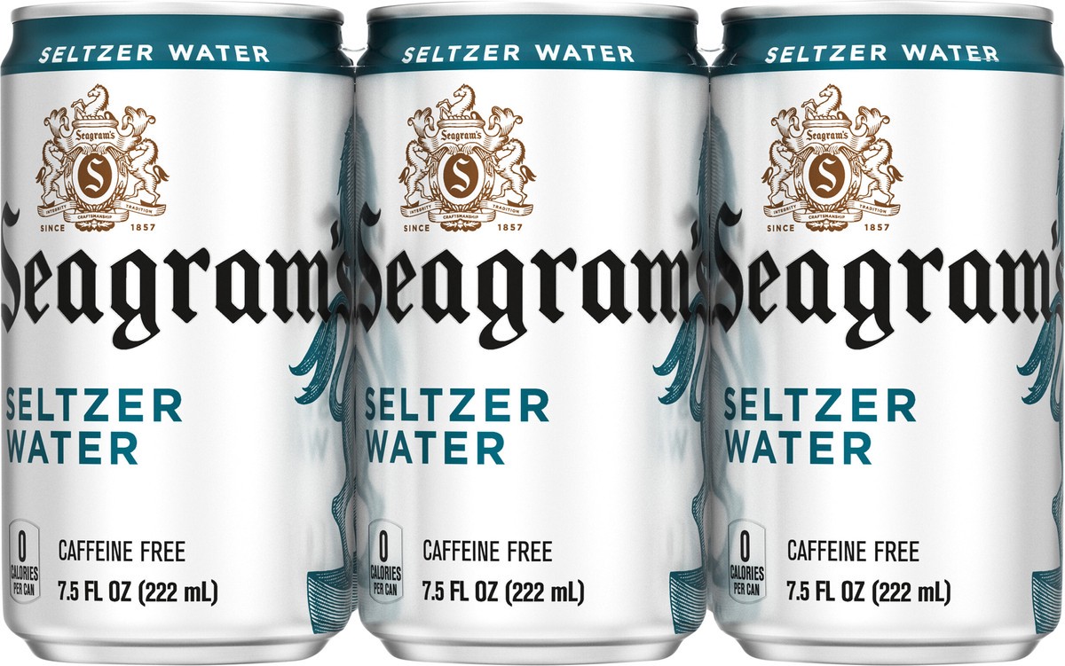 slide 7 of 9, Seagram's Seagrams Seltzer Cans, 7.5 fl oz, 6 Pack, 45 fl oz