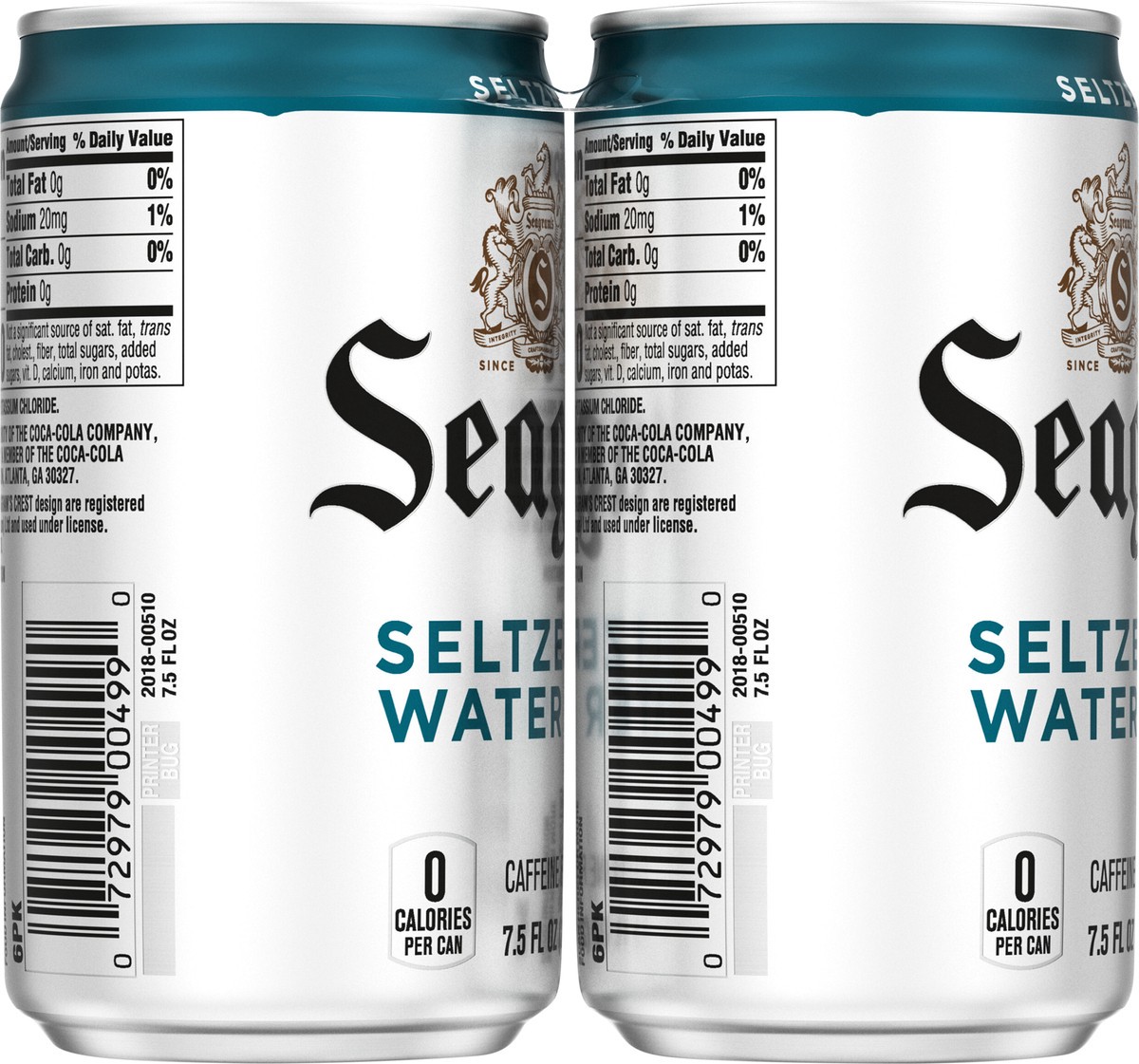 slide 9 of 9, Seagram's Seagrams Seltzer Cans, 7.5 fl oz, 6 Pack, 45 fl oz