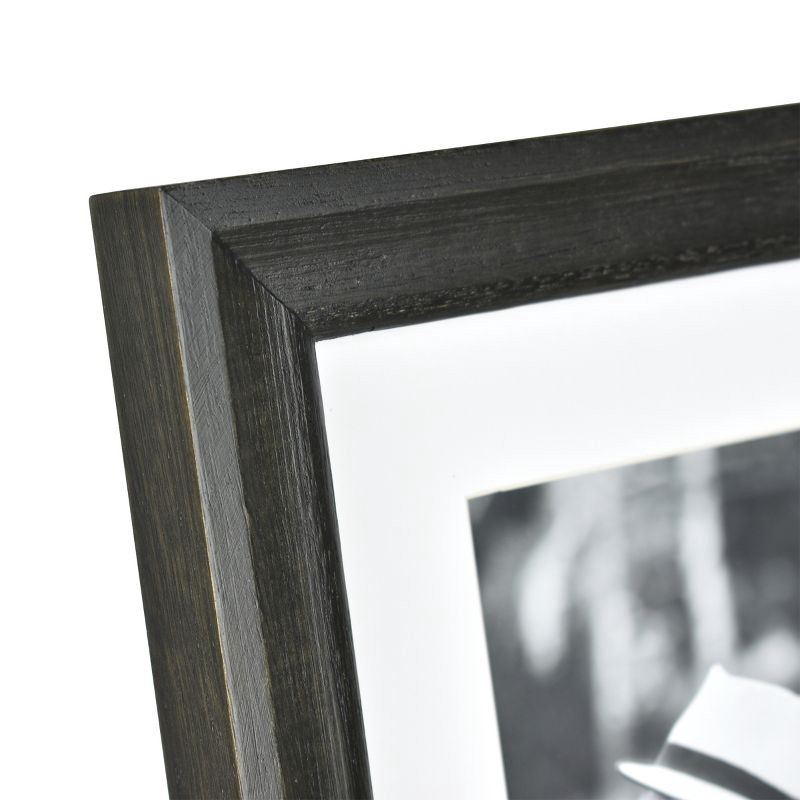 slide 4 of 4, 10.375" x 12.375" Matted to 8" x 10" Basic Foundational Frame Black - Threshold™: Wood Material, Glass Glazing, 1 ct