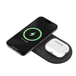 Belkin BoostCharge Pro 2-in-1 MagSafe-Compatible Wireless Charging Pad with Qi2 15W + Additional USB-C Port, Fast Charger for iPhone 15, iPhone 14, & iPhone 13 Series, AirPods, and More - Black