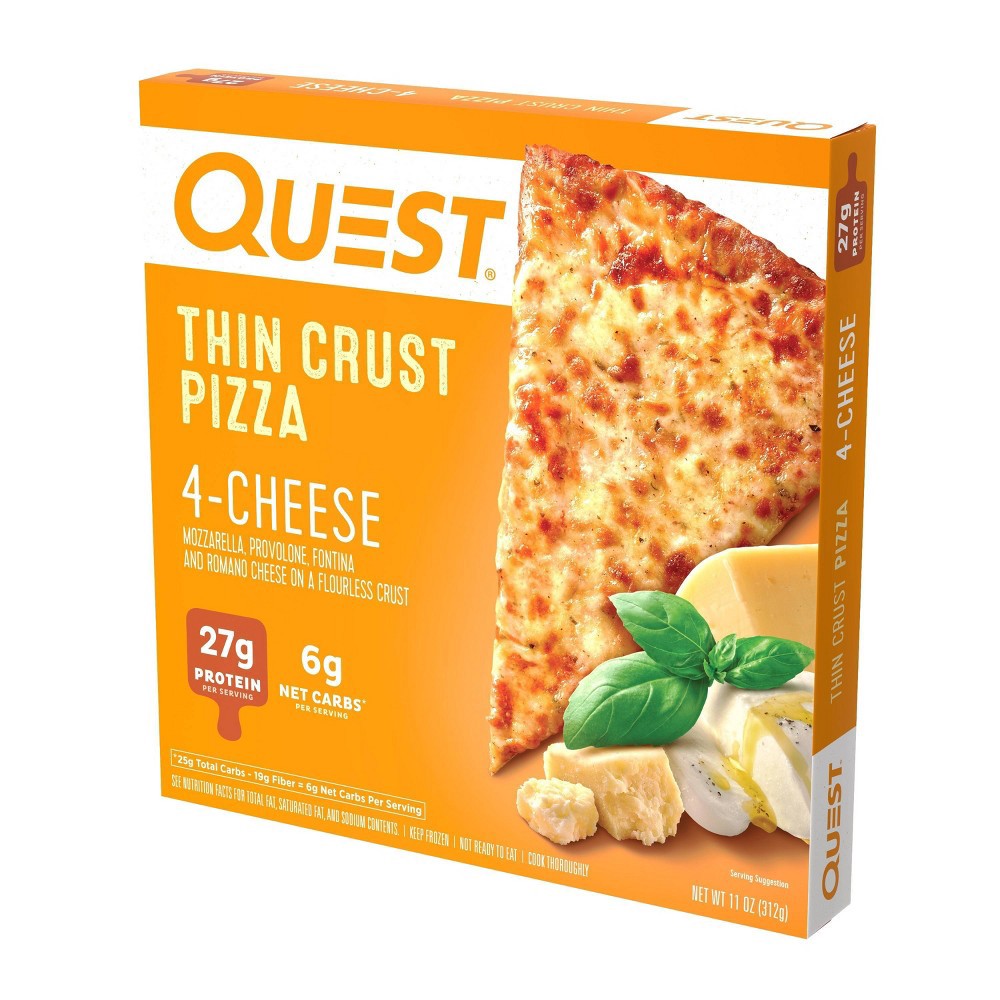 slide 2 of 6, Quest Nutrition Four Cheese Frozen Thin Crust Pizza - 11oz, 11 oz