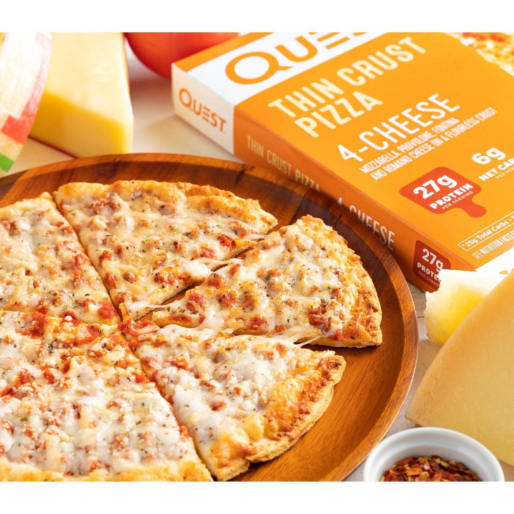 slide 5 of 6, Quest Nutrition Four Cheese Frozen Thin Crust Pizza - 11oz, 11 oz