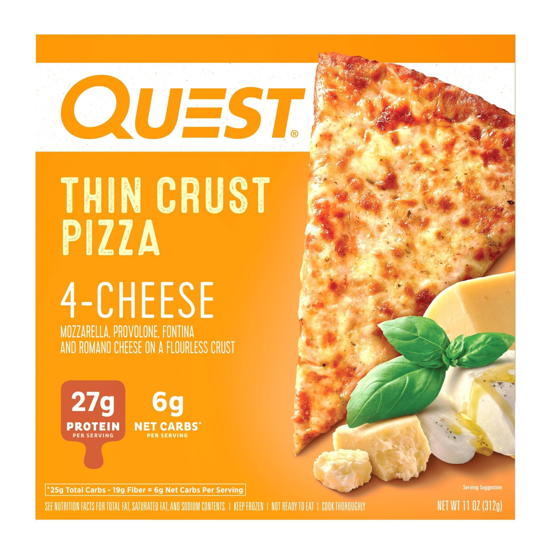 slide 1 of 6, Quest Nutrition Four Cheese Frozen Thin Crust Pizza - 11oz, 11 oz