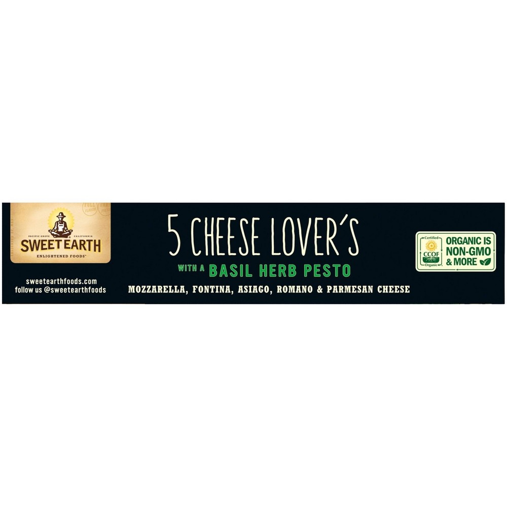 slide 8 of 9, SWEET EARTH Pizza Sweet Earth Five Cheese Lover's Frozen Pizza, 12.3 oz