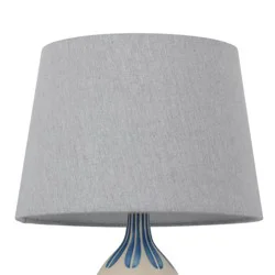 Small Mod Drum Lampshade Gray - Threshold™: Linen Blend, Slip Uno Fitter, No Assembly Required