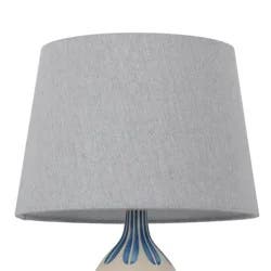 Small Mod Drum Lampshade Gray - Threshold™: Linen Blend, Slip Uno Fitter, No Assembly Required