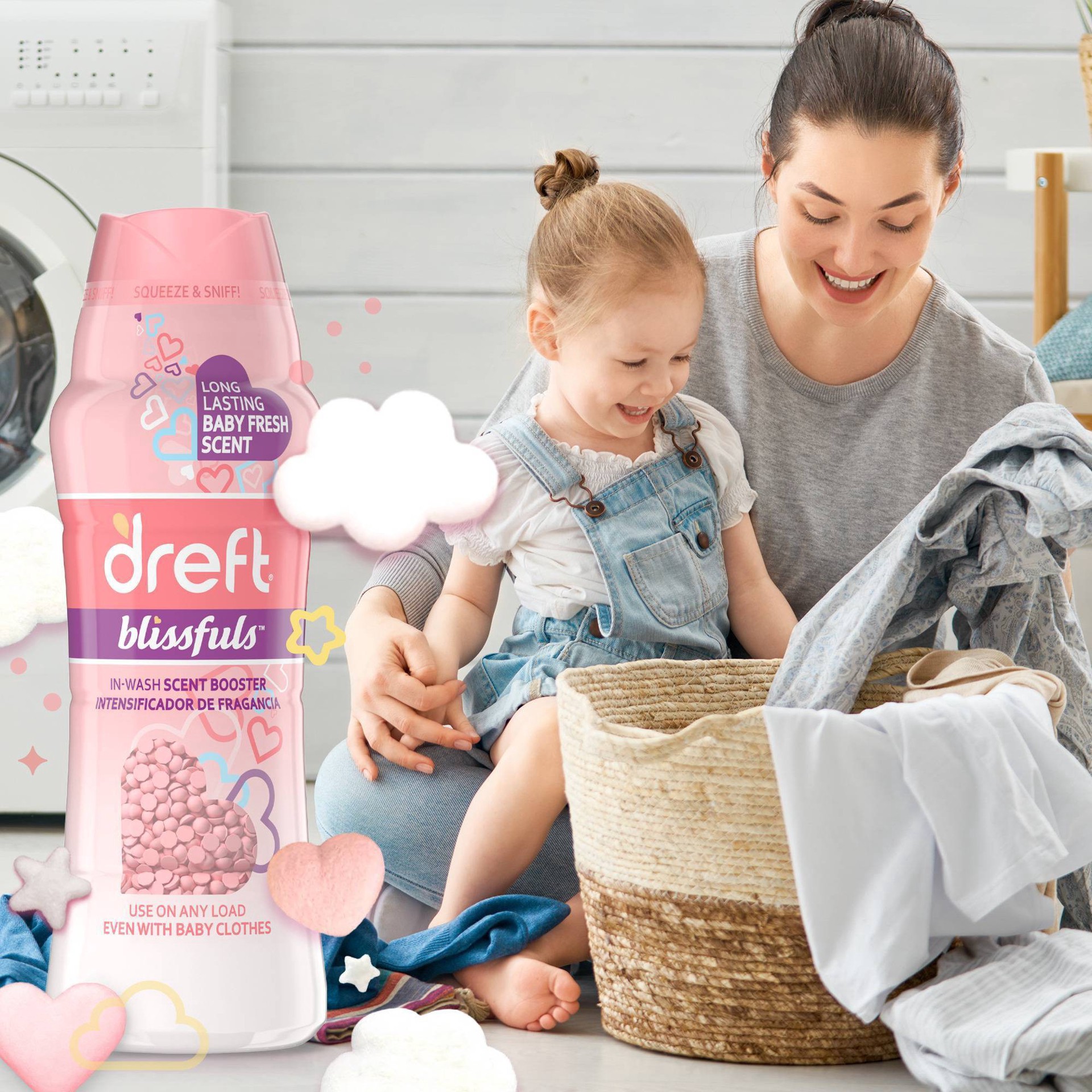 slide 6 of 17, Dreft Blissfuls Baby Fresh Scent In-Wash Scent Booster Beads - 24oz, 24 oz