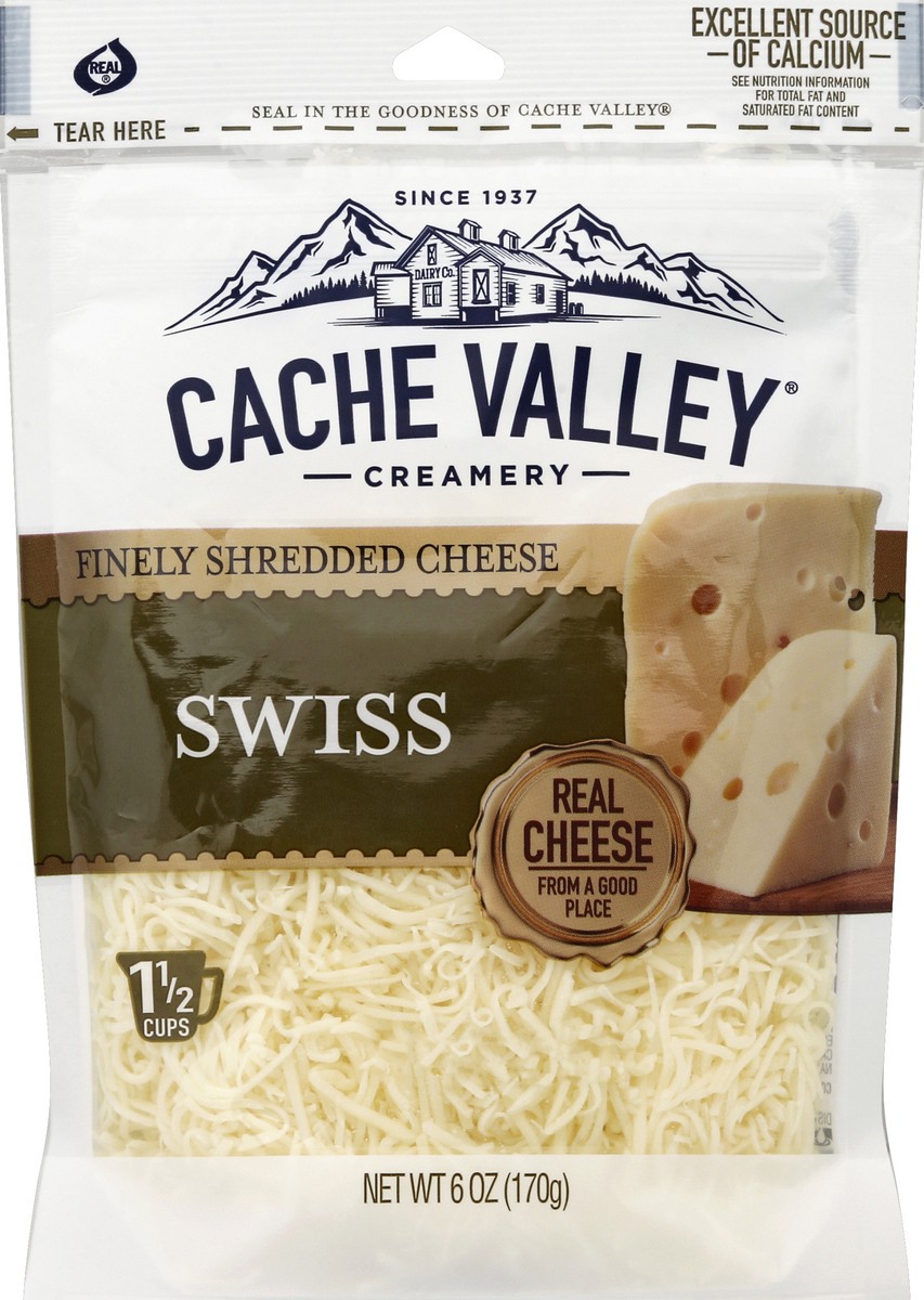 Cache Valley Cheese, Finely Shredded, Swiss 6 oz Shipt