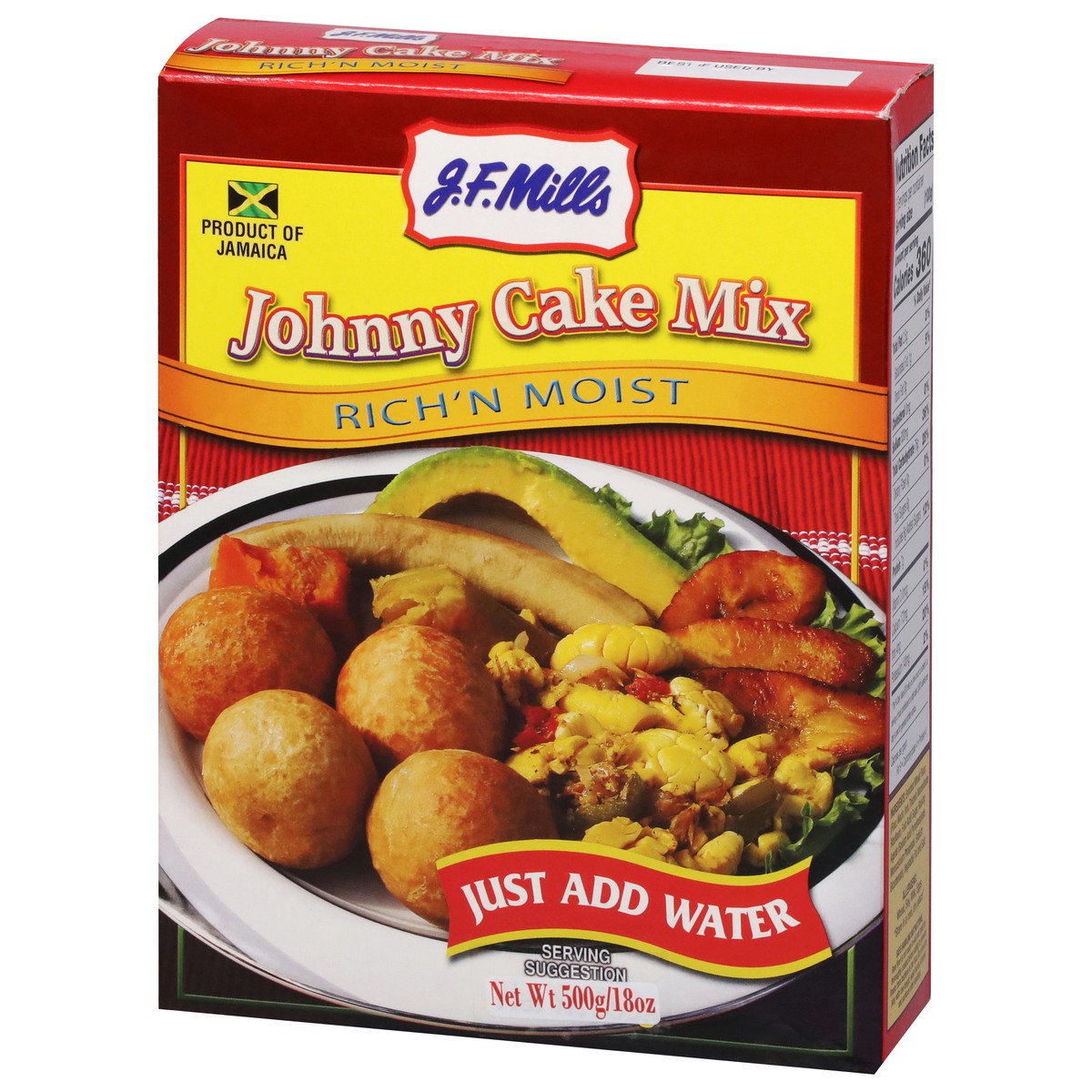 slide 4 of 13, J.F. Mills Rich'n Moist Johnny Cake Mix 18 oz, 18 oz