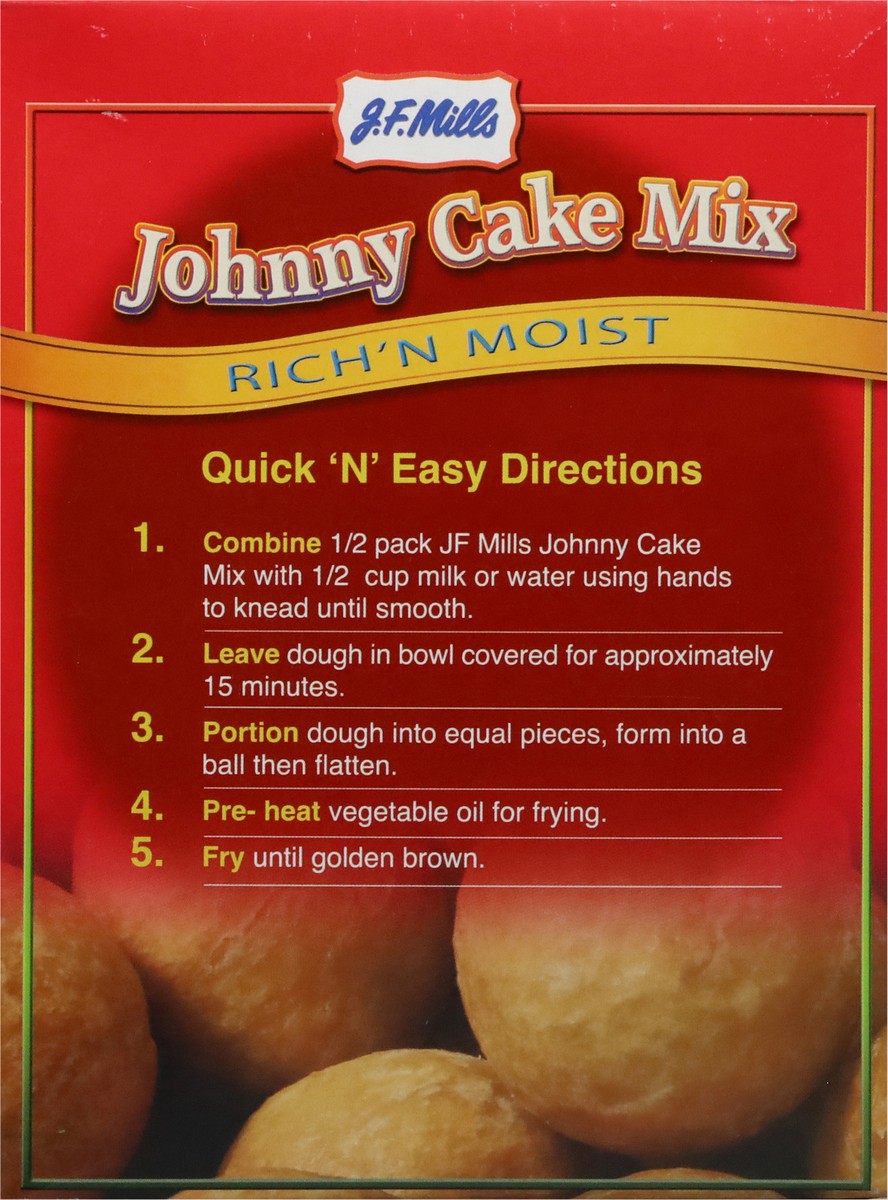 slide 2 of 13, J.F. Mills Rich'n Moist Johnny Cake Mix 18 oz, 18 oz