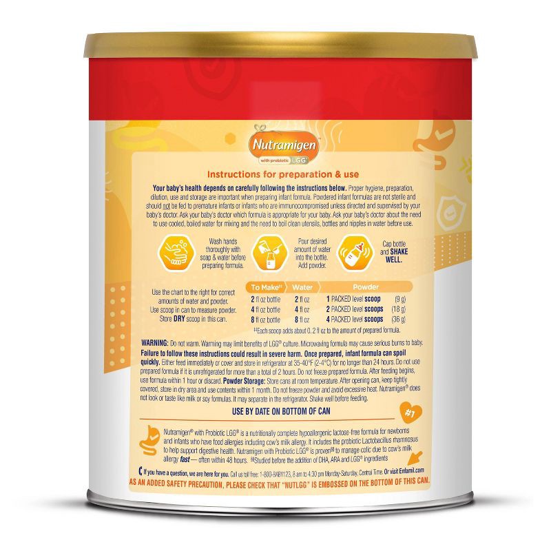 slide 14 of 15, Enfamil Nutramigen LGG Hypoallergenic Powder Infant Formula - 27.8oz, 27.8 oz