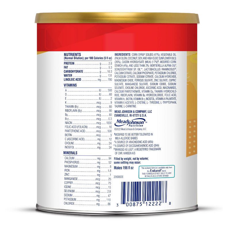 slide 15 of 15, Enfamil Nutramigen LGG Hypoallergenic Powder Infant Formula - 27.8oz, 27.8 oz