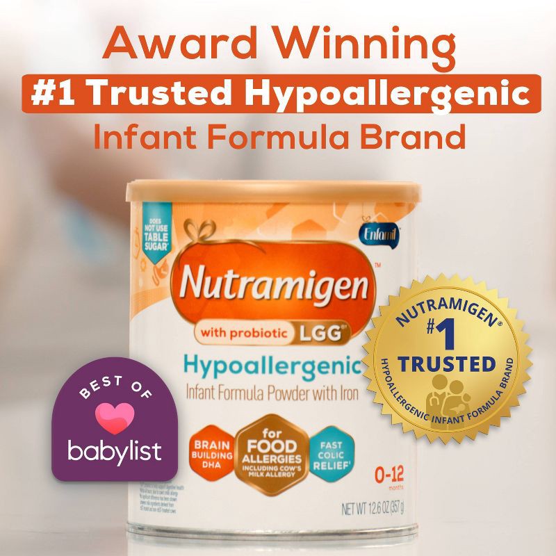 slide 6 of 12, Enfamil Nutramigen LGG Hypoallergenic Powder Infant Formula - 27.8oz, 27.8 oz