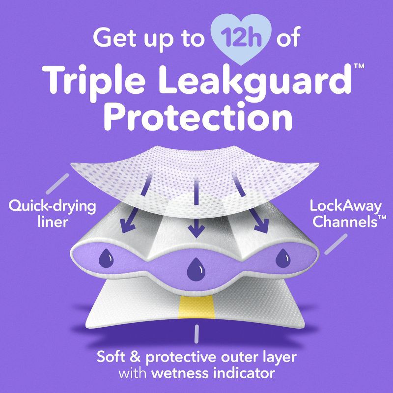 slide 5 of 12, Luvs Pro Level Leak Protection Diapers Giant Pack - Size 6 - 104ct, 6 x 104 ct