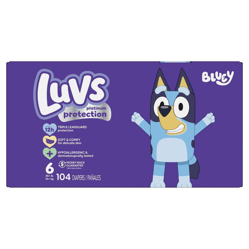 slide 9 of 12, Luvs Pro Level Leak Protection Diapers Giant Pack - Size 6 - 104ct, 6 x 104 ct