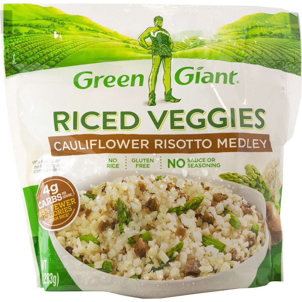 slide 2 of 4, Green Giant Riced Veggies - Frozen Cauliflower Risotto Medley - 10oz, 10 oz