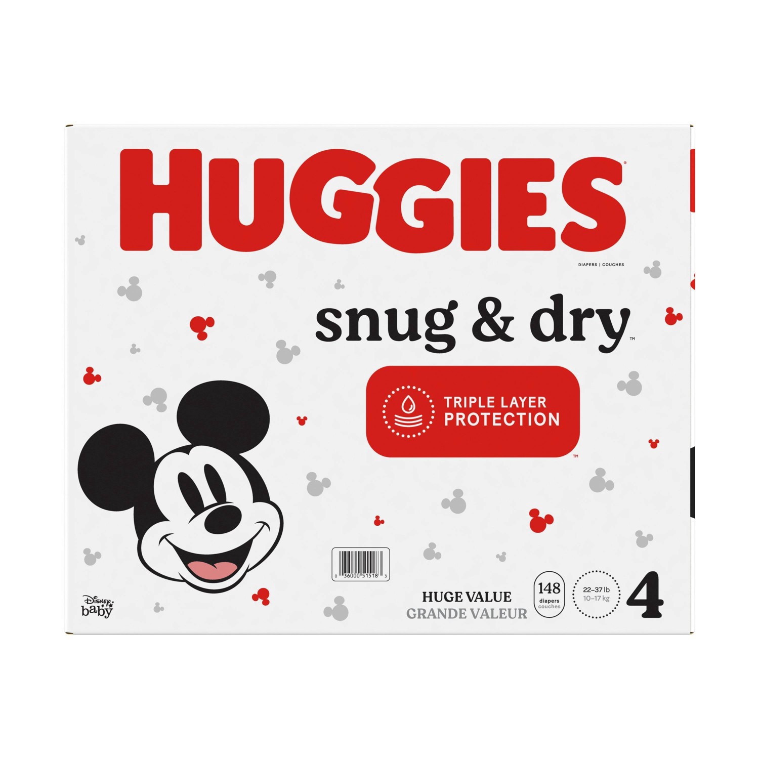 slide 14 of 15, Huggies Snug & Dry Baby Disposable Diapers Huge Pack - Size 4 - 148ct, 148 ct