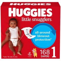 Huggies Little Snugglers Diapers - Size 1 - 168ct