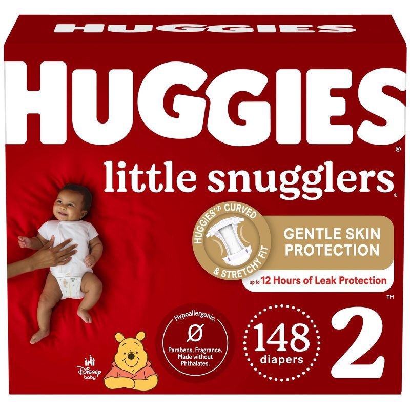 slide 1 of 14, Huggies Little Snugglers Diapers Huge Pack - Size 2 (148ct), 148 ct