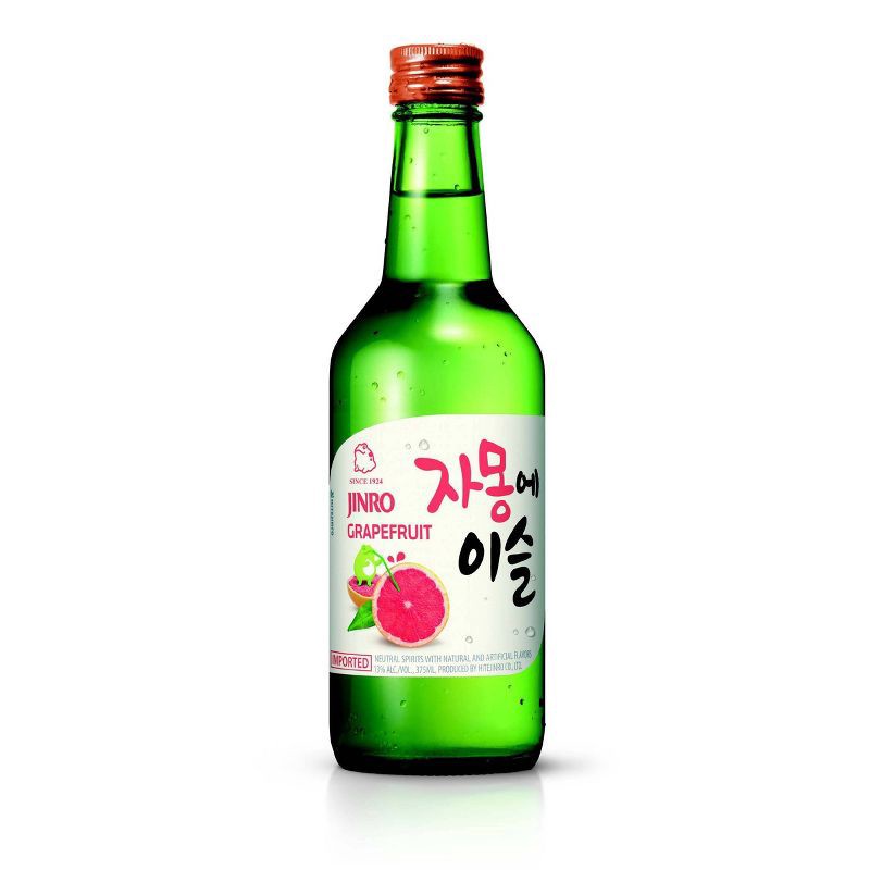 slide 1 of 1, Jinro Grapefruit Soju - 375ml Bottle, 375 ml