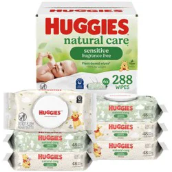 Huggies Natural Care Sensitive Baby Wipes - Unscented - 6pk - 288ct