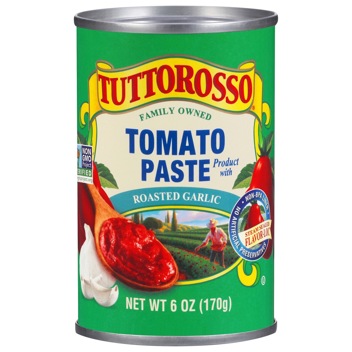 slide 6 of 12, Tuttorosso Roasted Garlic Tomato Paste 6 oz, 6 oz