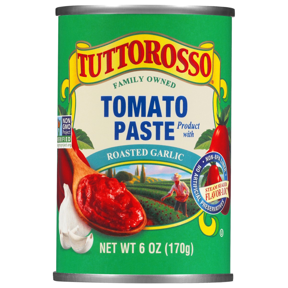 slide 3 of 12, Tuttorosso Roasted Garlic Tomato Paste 6 oz, 6 oz