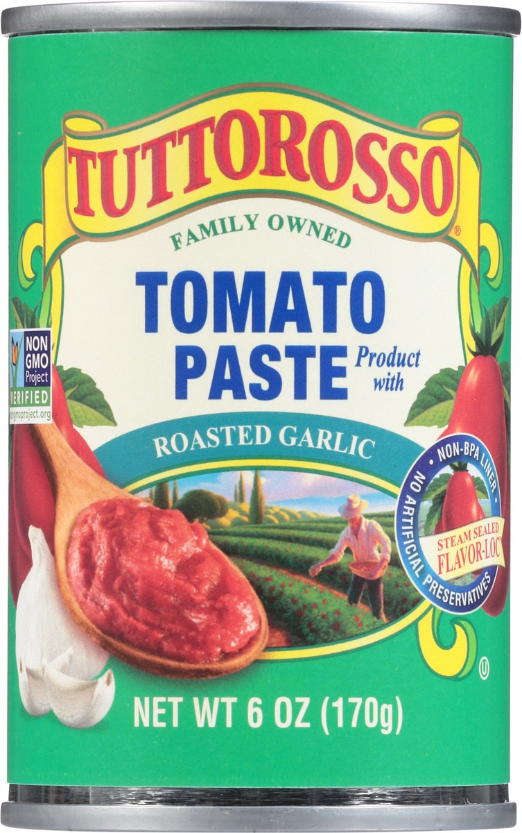 slide 4 of 12, Tuttorosso Roasted Garlic Tomato Paste 6 oz, 6 oz