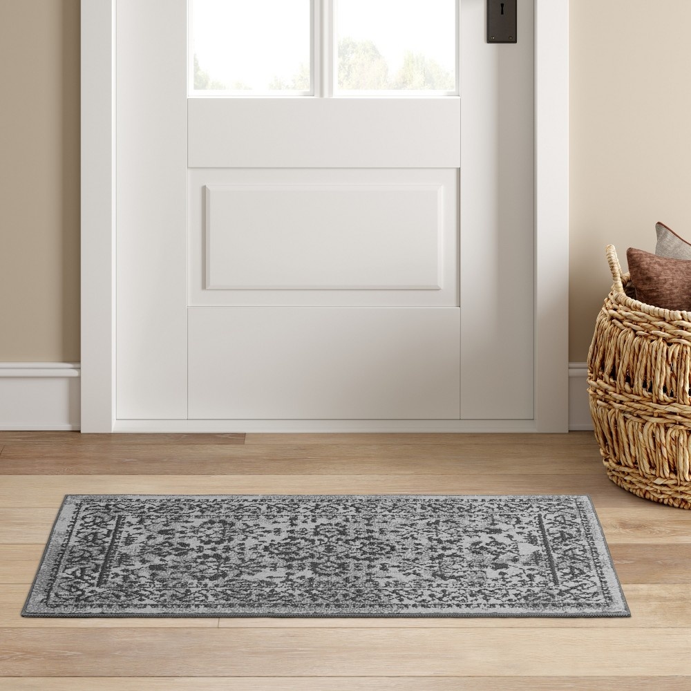 slide 3 of 3, 2'x3' Splatter Tufted Accent Rugs Gray - Threshold, 1 ct