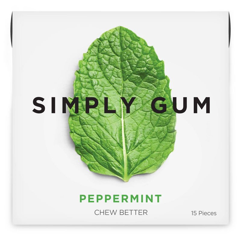 slide 1 of 4, Simply Gum Natural Chewing Gum - 15ct, 15 ct