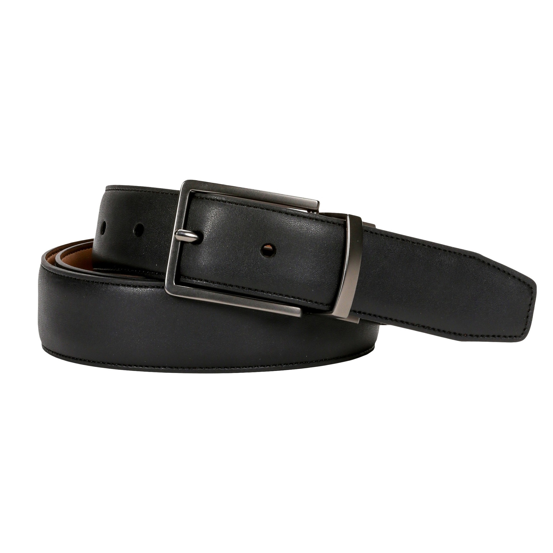 slide 1 of 4, SWISSGEAR Men's Reversible Buckle Belt - Black/Tan XL, 1 ct