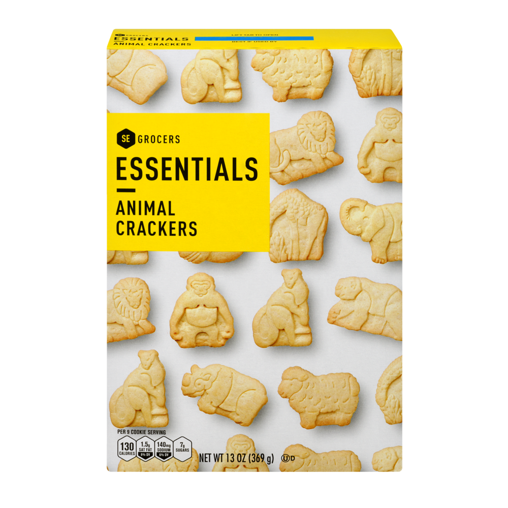 slide 1 of 1, Essentials Animal Crackers, 13 oz