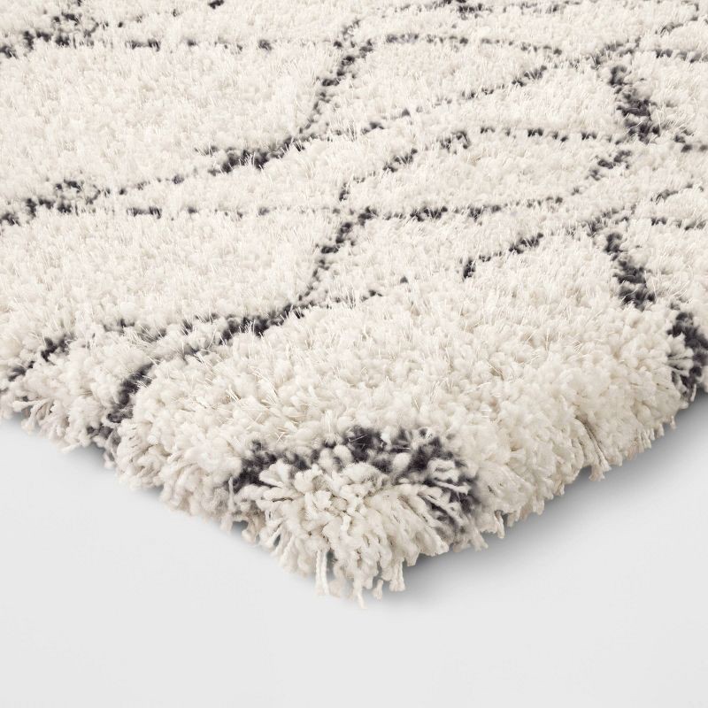 slide 2 of 4, 5'x7' Geometric Design Woven Area Rugs Cream/Gray - Threshold™, 1 ct