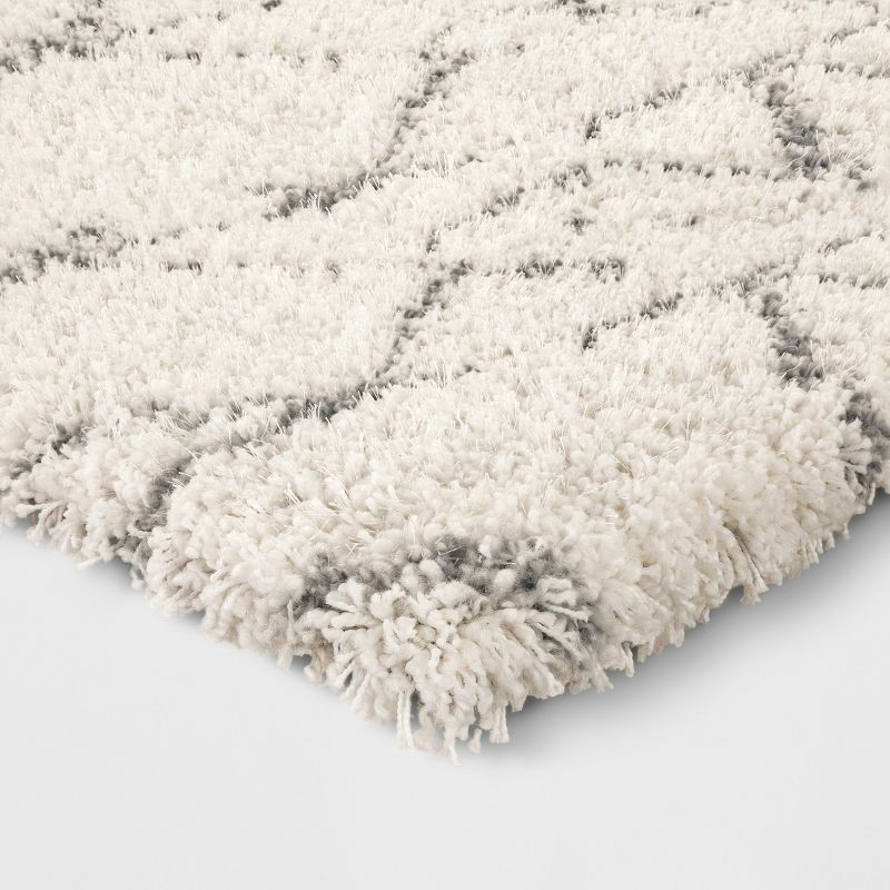 slide 4 of 4, 5'x7' Geometric Design Woven Area Rugs Cream/Gray - Threshold™, 1 ct