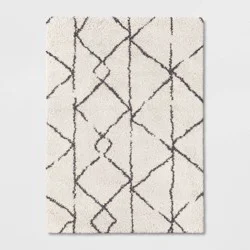 5&#x27;x7&#x27; Geometric Design Woven Area Rugs Cream/Gray - Threshold™