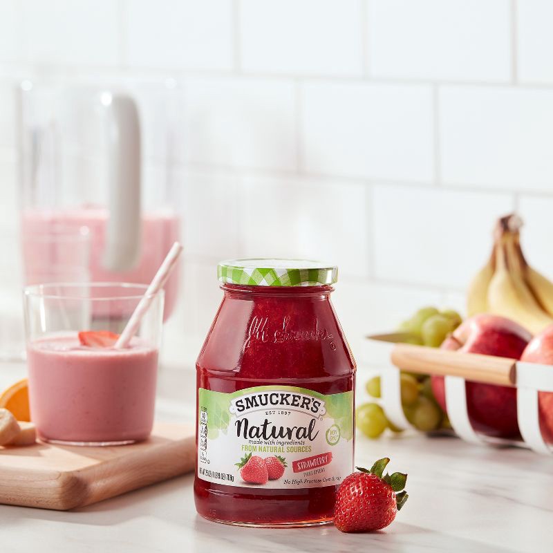 slide 2 of 5, Smucker's Natural Strawberry Fruit Spread - 25oz, 25 oz