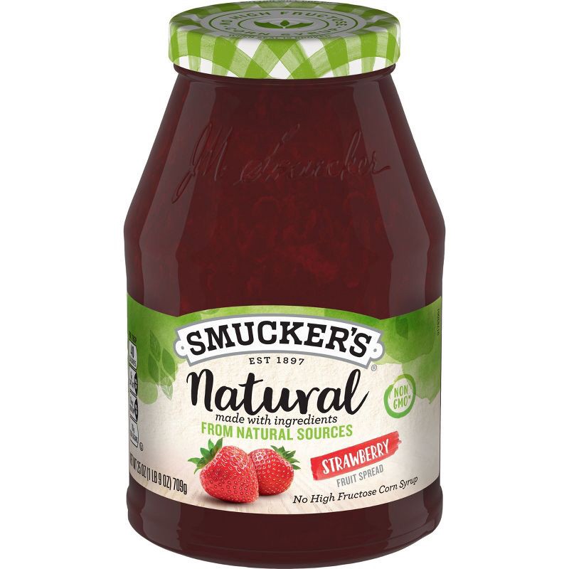 slide 1 of 5, Smucker's Natural Strawberry Fruit Spread - 25oz, 25 oz
