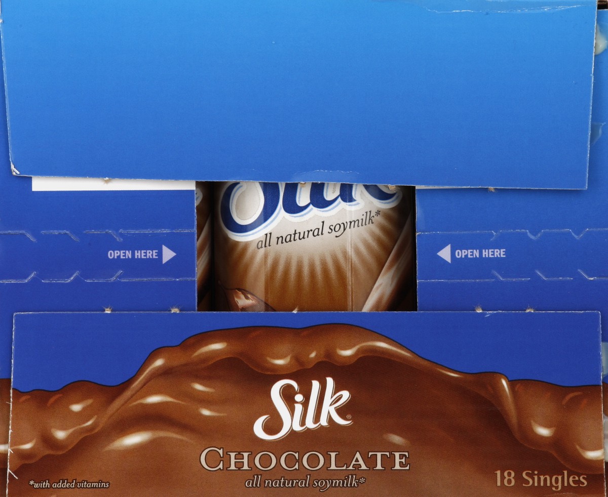 slide 3 of 6, Silk Chocolate Soymilk, 18 ct