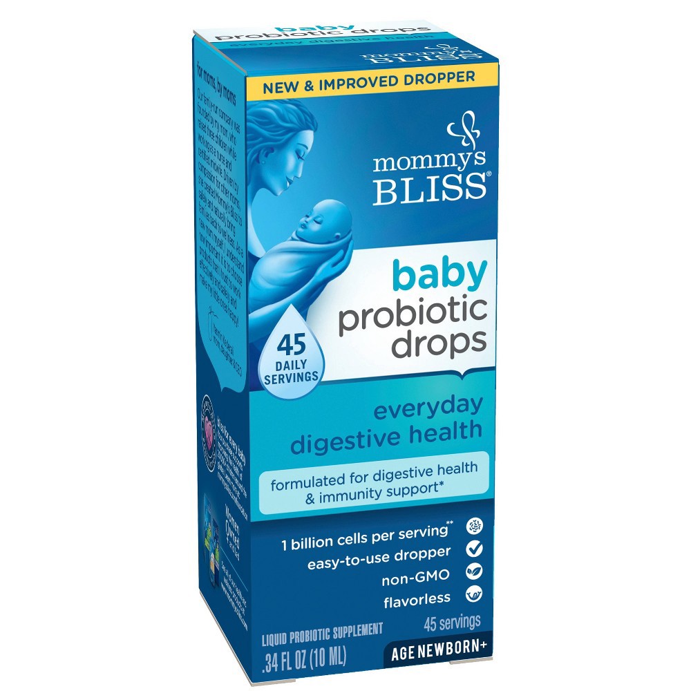 slide 2 of 9, Mommy's Bliss Baby Probiotic Everyday - 0.34oz (45 servings), 0.34 oz, 45 servings