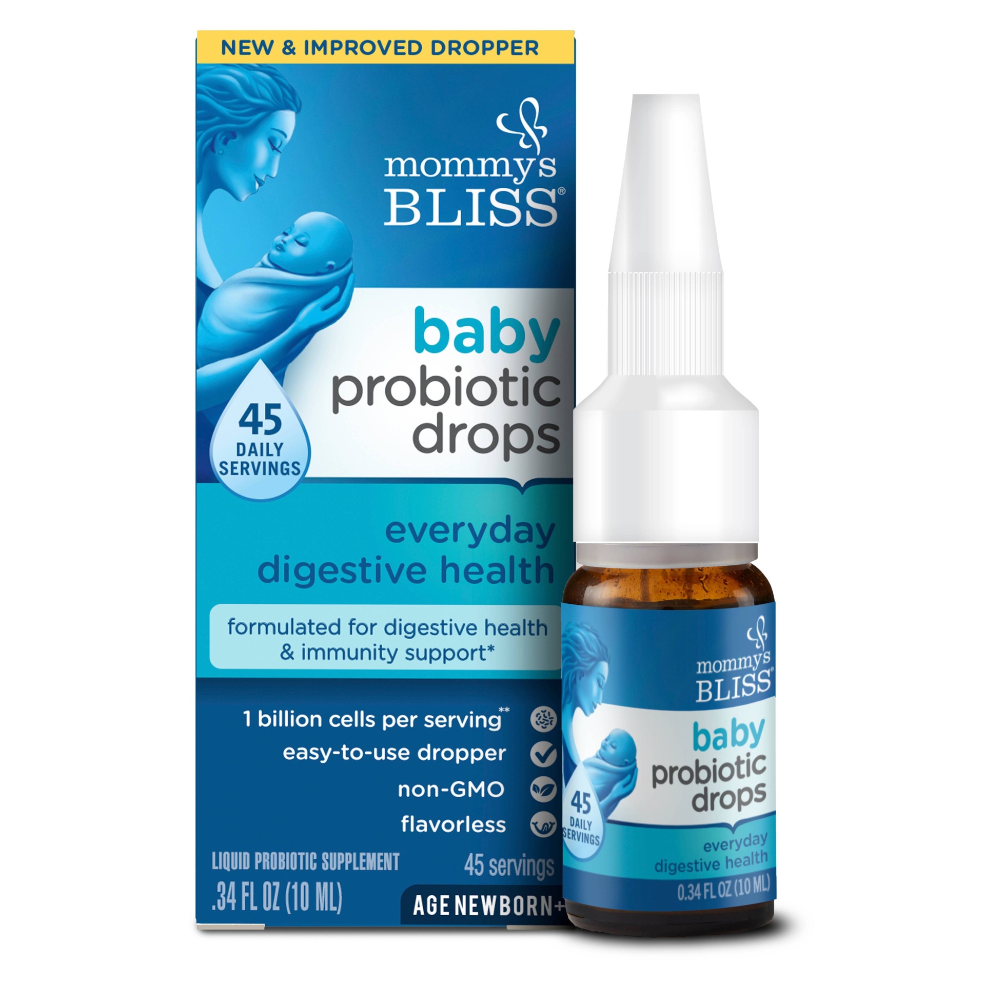 slide 1 of 9, Mommy's Bliss Baby Probiotic Everyday - 0.34oz (45 servings), 0.34 oz, 45 servings