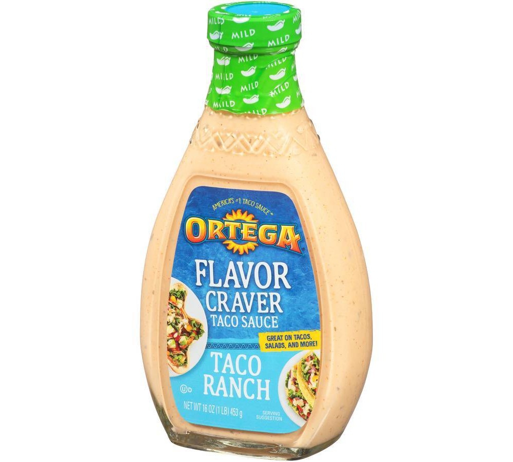 slide 3 of 3, Ortega Flavor Craver Ranch Taco Sauce, 16 oz